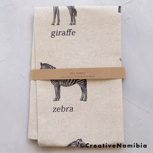 Tea Towel - African Animals