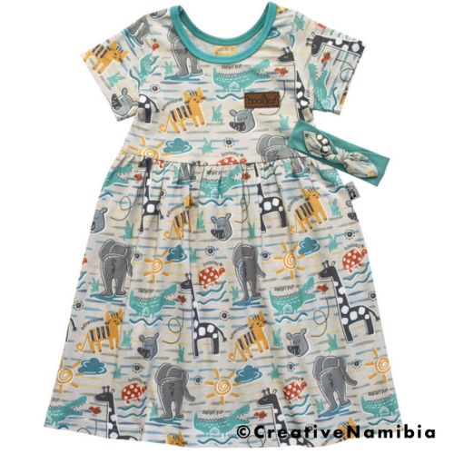 Kids Dress - Aqua Safari