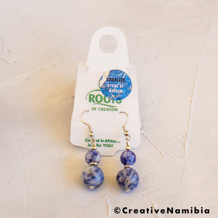 Earrings - Sodalite