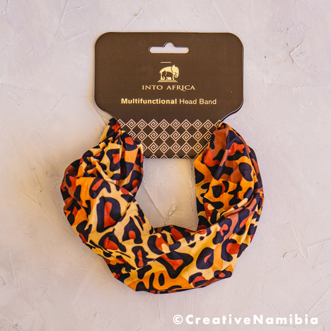 Head Band - Leopard Brown