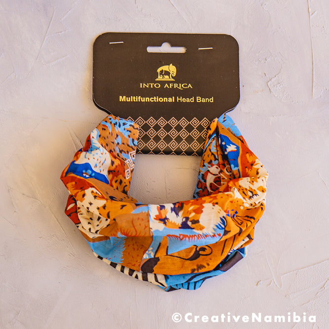 Head Band - Animal Legends Orange/Blue