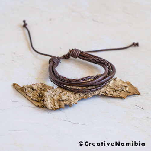 Bracelet - Leather (Brown Mix)