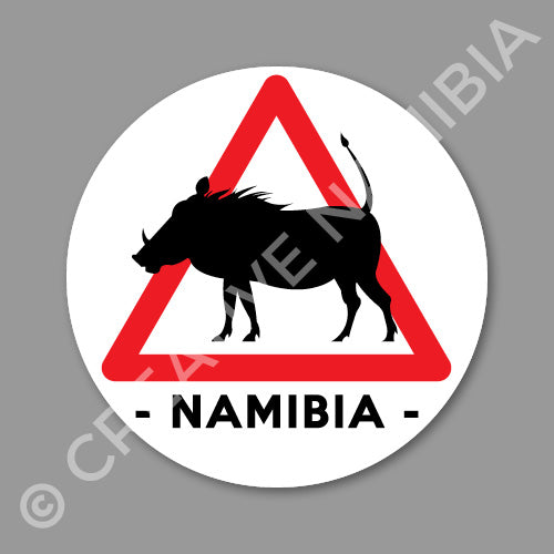 Road Sign Sticker - Warthog