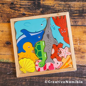 Wooden Puzzle - Sealife