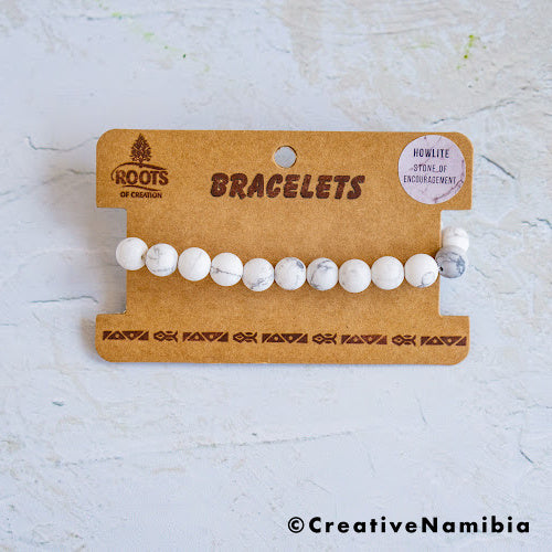 Bracelet - Unpolished Stone (Howlite)