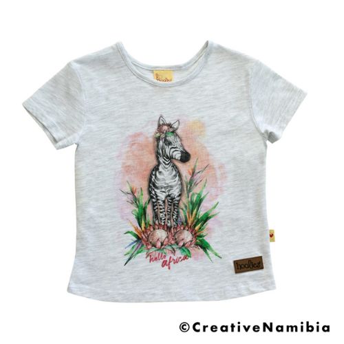 Kids T-shirt - Watercolour Safari Zebra