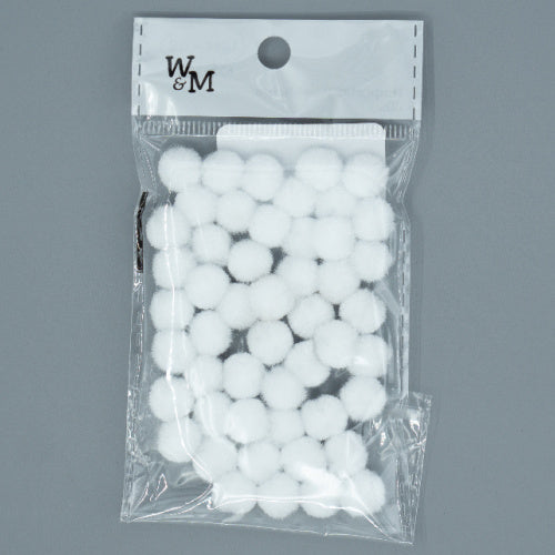 Pom Poms - 10mm White