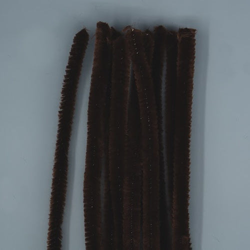 Chenille Sticks 12mm - Brown