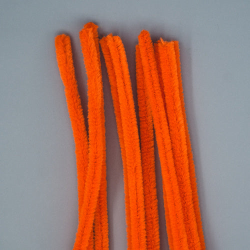 Chenille Sticks 12mm - Orange
