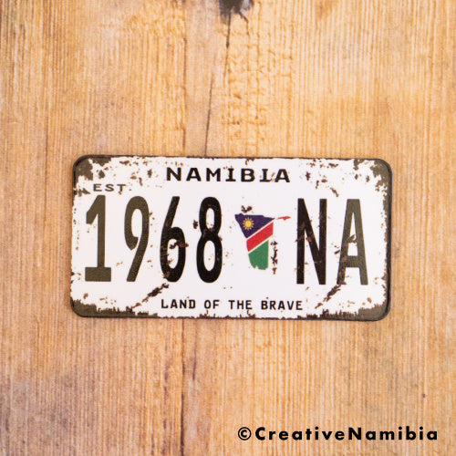 Magnet - 1968 Namibia Number Plate