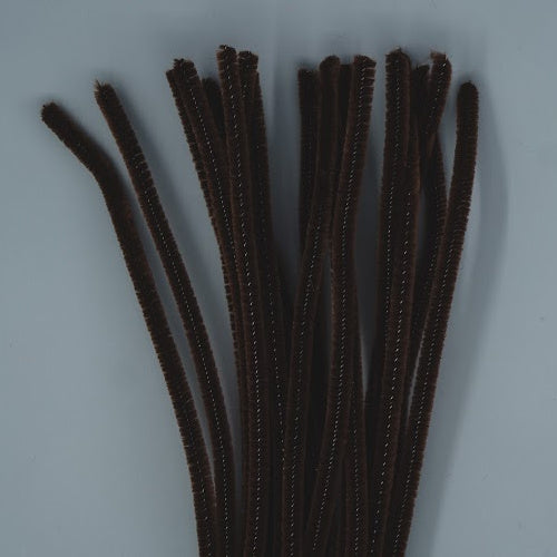 Chenille Sticks 6mm - Brown