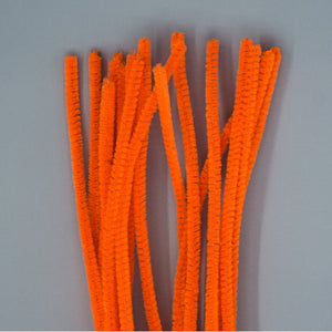 Chenille Sticks 6mm - Orange