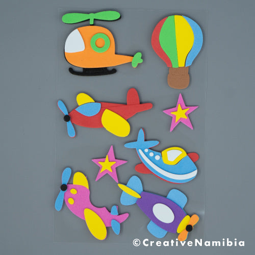 Foam Stickers - Airplanes