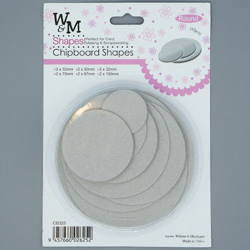 Chipboard Shapes - Round