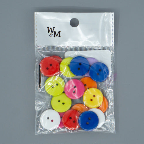Buttons - large Primary Colours
