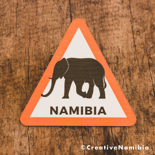 Namibia Road Sign - Elephant