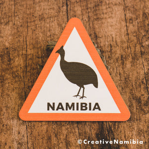 Namibia Road Sign - Guineafowl