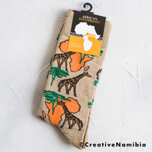 Socks - Africa/Giraffe