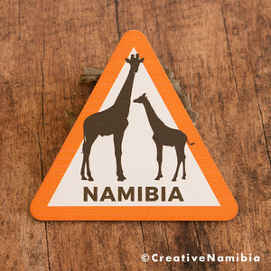 Namibia Road Sign - Giraffes