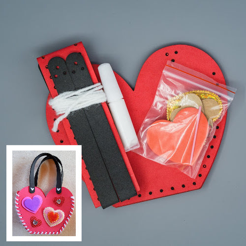 Craft Kit - Heart Handbag