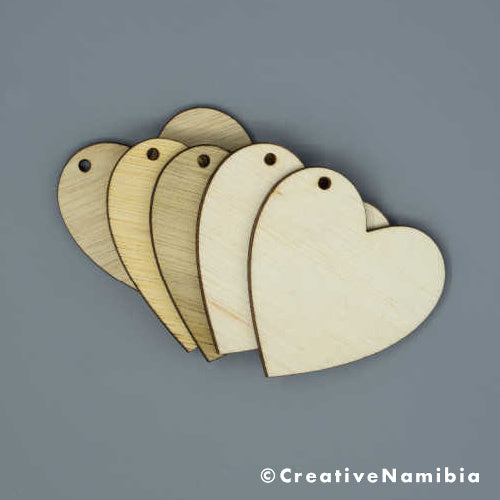 Wood Tag - Heart