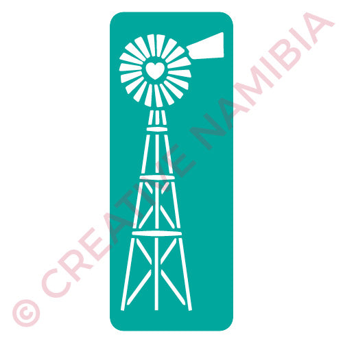 Stencil - Medium Windpomp – Creative Namibia