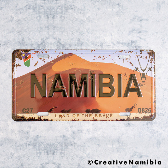 Number Plate - Namibia Dune