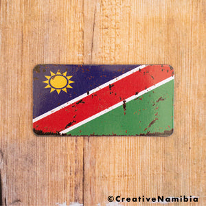 Magnet - Namibia Flag Number Plate