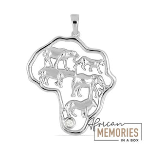 African Big 5 Pendant and Chain