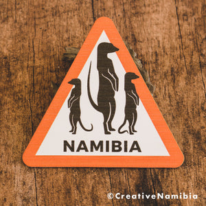 Namibia Road Sign - Meerkat Family