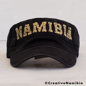 Military Style Namibia Cap - Black