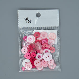 Buttons - Pink Mix