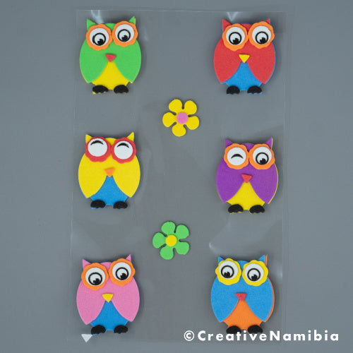 Foam Stickers - Owls