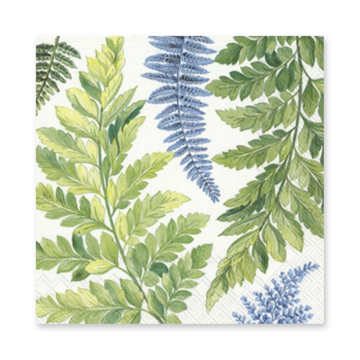 Serviette - Leaves Blue-Green