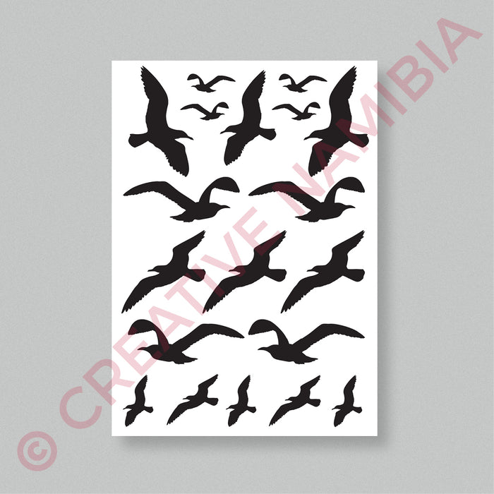 VINYL STICKER - A4 BIRDS