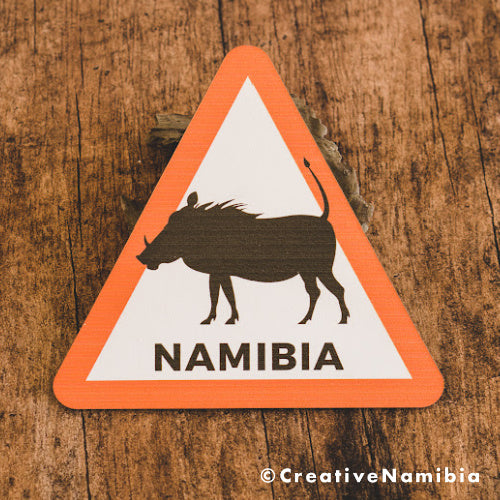 Namibia Road Sign - Warthog