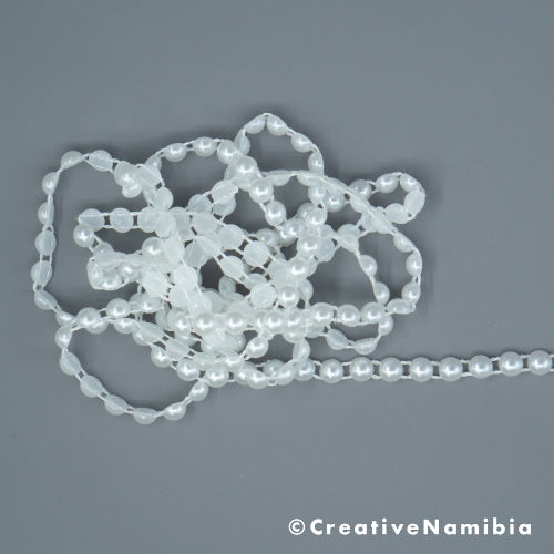 Pearls on String - Medium Round (White)