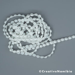 Pearls on String - Small Round (White)