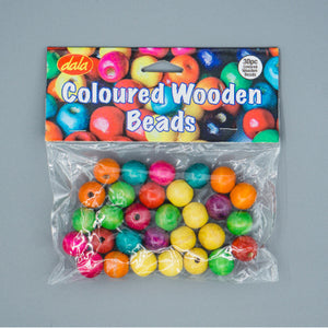 Wood Beads - Coloured