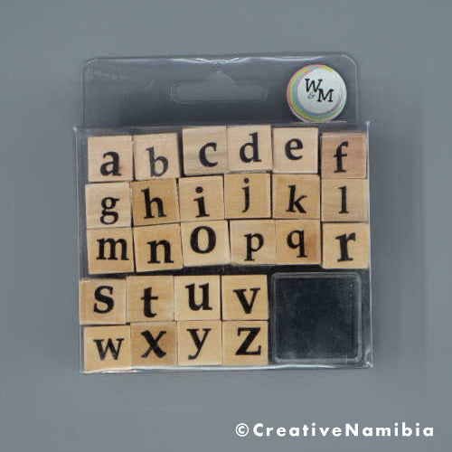 Wooden Stamp Set - Lower Case Alphabet